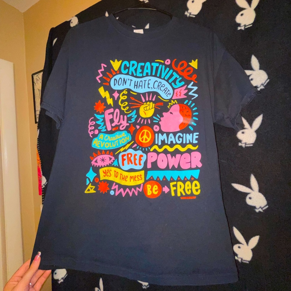 Large Artistic Creative Unisex Colorful T-shirt